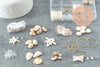 Kit Nacre & Coquillage, Coffrets et kits de perles pour la création de bijoux fantaisie DIY, X1