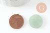 Cabochon rond plat aventurine verte naturelle 20mm, cabochon pierre naturelle, X1 VALIDE