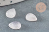 Cabochon goutte quartz rose, pierre naturelle, cabochon goutte,quartz rose naturel, pierre rose, 8x6mm, X1 G2269