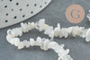 perles pépite pierre de lune, perles pépite, pierre de lune naturelle ,perle pierre,fil de 85cm , 3-13mm, X1  G2130