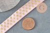 Pink gold star elastic ribbon EFJF, EVJF bracelet, 16mm, 1/5/10 Meters G8240