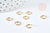 Anneaux ronds laiton brut 6mm, x5gr (G8296)