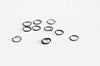 Anneaux ronds noirs ouverts 10mm, x20 (1.9gr) (G2502)