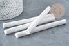 Baton de cire à cacheter blanc 135mm, fourniture pour création de sceaux personnalisés invitations de mariage DIY, x1 G8918