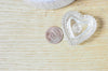 Boite à bijoux verre coeur 4.1cm, x1 (G4173)