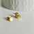 Boucles rondes puces acier 304 inoxydable doré 5mm, x2 (G0101)