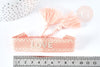 Bracelet brodé LOVE HOPE EFJF, fabrication bijoux,bracelet EVJF,idée cadeau jeune maman, X1 G7649