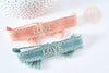 Bracelet brodé LOVE HOPE EFJF, fabrication bijoux,bracelet EVJF,idée cadeau jeune maman, X1 G7649