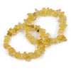 Bracelet élastique chips citrine naturelle chauffee 50mm, bracelet en pierre naturelle energie positive,bracelet lithothérapie,X1 G5667