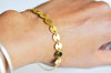 Bracelet pastilles acier doré 14k, bracelet doré,fourniture créative,création bijoux, acier chirurgical,sans nickel,bracelet acier,20cm-G0563