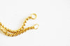 Bracelet réglable acier doré 14k, bracelet doré,création bijoux,bracelet acier or,sans nickel,bracelet acier doré,24cm -G0188