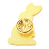 Broche pins lapin motif végétal doré émail,broche dorée, décoration veste, 30x23mm,x1 G5546