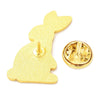 Broche pins lapin motif végétal doré émail,broche dorée, décoration veste, 30x23mm,x1 G5546