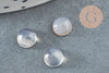 Cabochon agate gris 6mm, cabochon rond, agate naturelle,pierre naturelle, cabochon pierre, X1 G6990