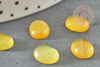 Cabochon agate jaune, cabochon ovale, agate naturelle,10x8mm, cabochon agate, bijou pierre, X1 G1672