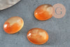 Cabochon agate naturelle orange 16x12mm, cabochon pierre naturelle, x1 (G9960)