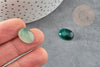 Cabochon agate vert, cabochon ovale, cabochon agate,agate naturelle,16x12mm, pierre naturelle, X1 G2244