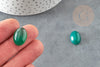 Cabochon agate vert émeraude, cabochon ovale, cabochon agate,agate naturelle,18x13mm, pierre naturelle, X1 G0377