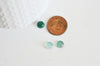 Cabochon agate vert, fournitures créatives, cabochon rond, agate naturelle,pierre naturelle, cabochon pierre,8mm,G2948