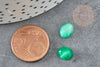 Cabochon agate verte, cabochon ovale, agate naturelle,8x10mm,pierre naturelle, cabochon dôme, X1 G1652