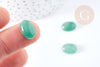 Cabochon aventurine verte naturelle 14x10mm, création bijoux pierre naturelle, X1 G8668