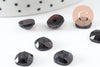 Cabochon carré obsidienne naturelle 8x8mm, cabochon création bijoux pierre, x1 G9700