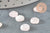 Cabochon carré quartz rose naturel 8x8mm, cabochon création bijoux pierre, x1 G9682