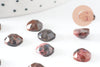 Cabochon carré rhodonite naturelle 8x8mm, cabochon création bijoux pierre, x1 G9688