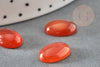 Cabochon cornaline orange, cabochon ovale, cornaline naturelle, cabochon pierre, 10x14mm, X1 G2020