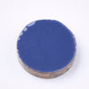 Cabochon disque résine translucide bleu paillette, cabochon pour création bijoux, 13mm, X5 G3797