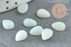 Cabochon goutte amazonite naturelle 6x8mm,cabochon création bijoux pierre naturelle, X1 G8369