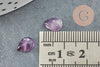 Cabochon goutte amethyste, cabochon goutte, amethyste naturelle, fabrication bijoux pierre naturelle,8x6mm, X1 G2271