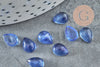 Cabochon goutte kyanite cianyte bleue, cabochon rond, kyanite naturelle,8x6mm, pierre naturelle, X1 G2266