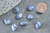 Cabochon goutte sodalite bleue 8x6mm,sodalite naturelle,pierre naturelle, X1 G2261