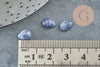 Cabochon goutte sodalite bleue 8x6mm,sodalite naturelle,pierre naturelle, X1 G2261