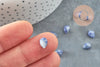 Cabochon goutte sodalite bleue 8x6mm,sodalite naturelle,pierre naturelle, X1 G2261