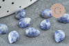 Cabochon goutte sodalite bleue 8x6mm,sodalite naturelle,pierre naturelle, X1 G2261