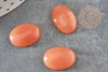 Cabochon jade corail, cabochon ovale, pierre dôme,jade naturel,18 x13mm , X1 G0988