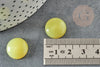 Cabochon jade jaune, cabochon rond, jade naturelle,jade jaune, cabochon jaune, pierre naturelle,16mm, X1 G2279