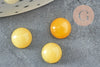 Cabochon jade jaune, fournitures créatives, cabochon rond, jade naturel,cabochon pierre, création bijoux,8mm, pierre naturelle, X1 G0454