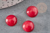 Cabochon jade rouge, cabochon rond, jade naturel, cabochon jade,jade rouge pierre naturelle,12mm, X1 G0266