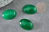 Cabochon jade vert citron cabochon ovale naturel 18 x13mm X1 G0092