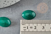 Cabochon jade vert foncé,pierre naturelle,cabochon ovale, ,jade Naturel,13x18mm, X1 G2768