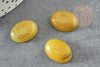 Cabochon jade vert olive,pierre naturelle,cabochon ovale,pierre verte,jade Naturel,jade vert,13x18mm, X1 G5045