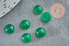 Cabochon jade vert,pierre naturelle, cabochon jade,cabochon rond,pierre précieuse,pierre verte, 6mm, X1 G2969