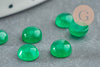 Cabochon jade vert,pierre naturelle, cabochon jade,cabochon rond,pierre précieuse,pierre verte, 6mm, X1 G2969