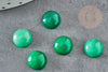 Cabochon jade vert,pierre naturelle, cabochon jade,cabochon rond,pierre verte, 10mm, X1 G1670