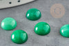 Cabochon jade vert,pierre naturelle, cabochon jade,cabochon rond,pierre verte, 10mm, X1 G1670