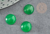 Cabochon jade vert,pierre naturelle, cabochon jade,cabochon rond,pierre verte, 10mm, X1 G2808