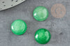 Cabochon jade vert,pierre naturelle, cabochon jade,cabochon rond,pierre verte, 12mm, X1 G2632